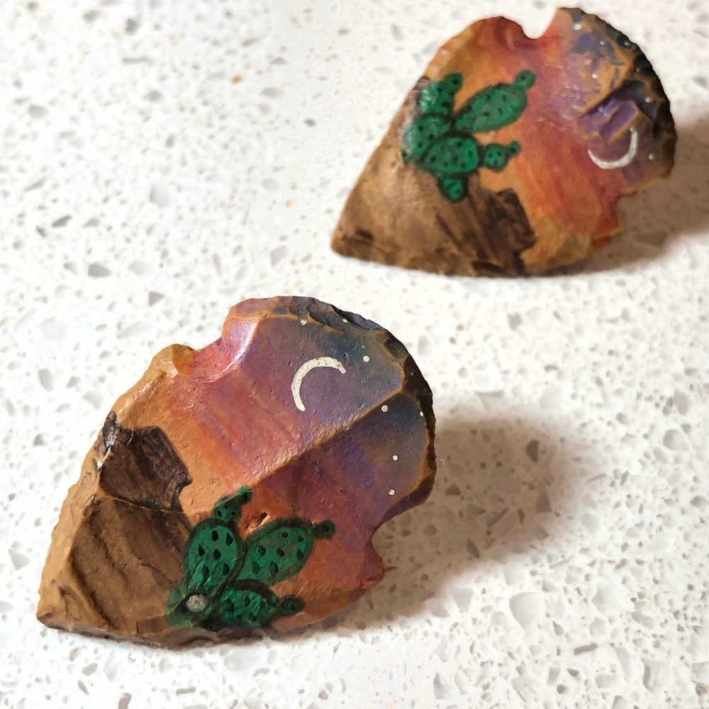 Vintage Arrowhead Earrings